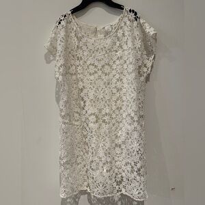 Club Monaco Ivory Lace Dress